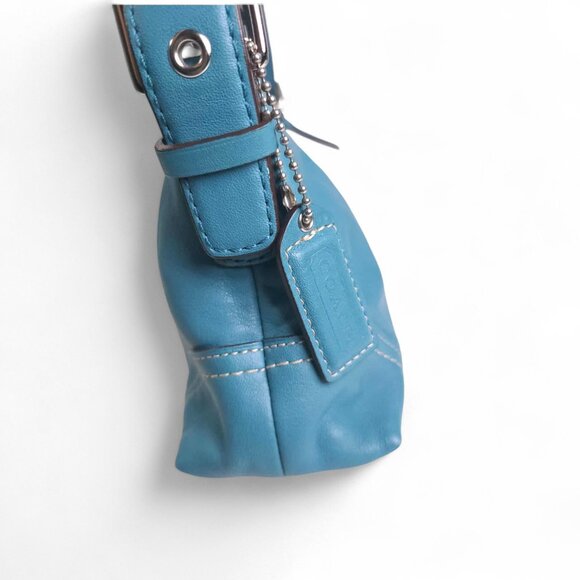 COACH Aqua Hamptons Soho Demi Baguette Y2K Shoulder Bag - Picture 8 of 13